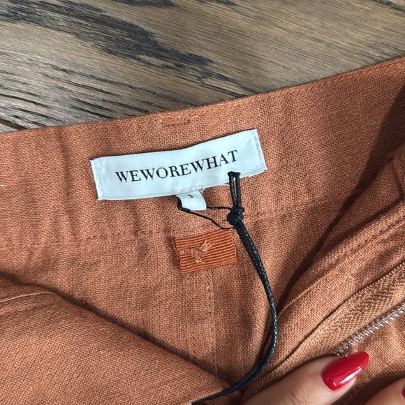 We Wore What linen blend midi skirt - Picture 3 of 4